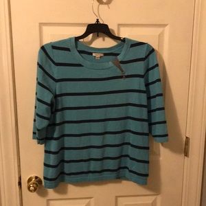 Women’s Nautica striped longsleeve pullover